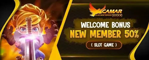 Welcome Bonus New Member 50% promotion banner